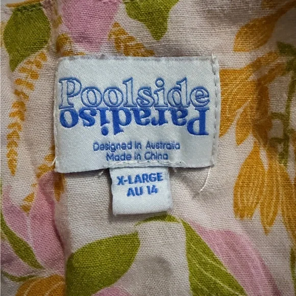 Poolside Paradiso floral dress with adjustable strap XL - Picture 6 of 6